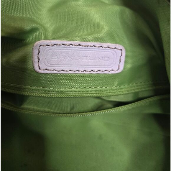 VINTAGE Y2K two tone retro barrel crossbody shoulder east west bag purse - Picture 7 of 11